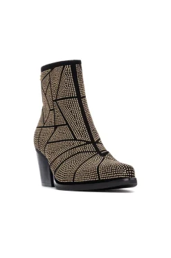 XTI Saltos|Botins-Bota de cowboy com Botins Dourado