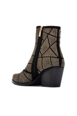 XTI Saltos|Botins-Bota de cowboy com Botins Dourado