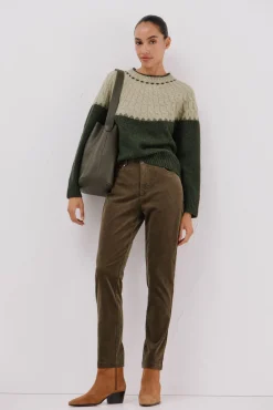 Cortefiel Saltos|Botins-Bota de croute de Botins Castanho