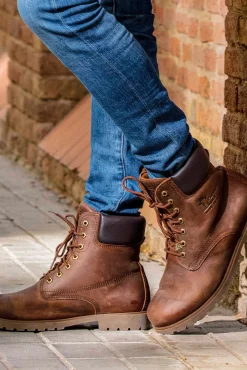 Panama Jack Botas-Bota de homem em pele napa Castanho