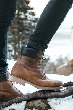Panama Jack Botas-Bota de homem em pele napa Castanho