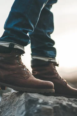 Panama Jack Botas-Bota de homem em pele napa Castanho