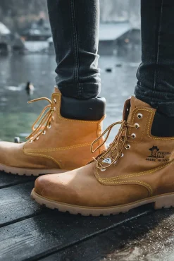 Panama Jack Botas-Bota de homem em pele napa Dourado