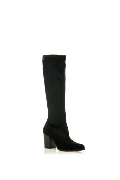 MTNG Saltos|Botas-Bota de salto alto rosa preto