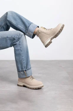 XTI Botas-Bota estilo militar bege