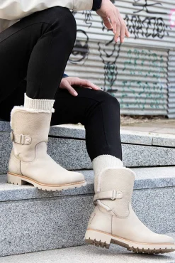 Panama Jack Saltos|Botas-Bota feminina baixa Tostado