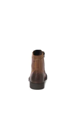 Jack & Jones Botas-Botas de couro com cadarço cru