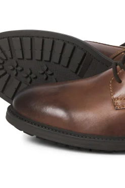 Jack & Jones Botas-Botas de couro com cadarço cru