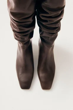 Alohas Botas-Botas de couro Kalila Castanho