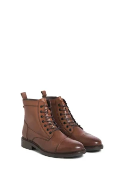 Jack & Jones Botas-Botas de couro para homem cru