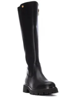 XTI Botas-Botas de couro sintético preto