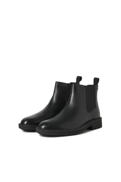Jack & Jones Botas-Botim Chelsea de couro Preto