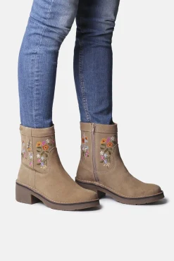 Toni Pons Botas-Botim de croute bege