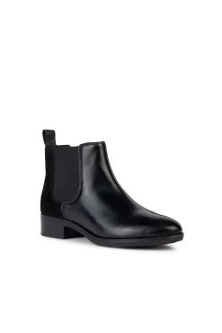 Geox Calçado De Couro|Botins-Botim de Felicity Preto