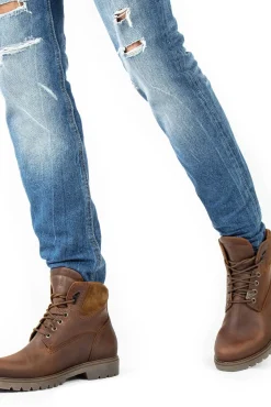 Panama Jack Botas|Botins-Botim de homem em pele napa Castanho