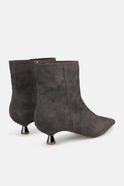 Alma en Pena Calçado De Couro|Botins-Botim de salto metálico Castanho