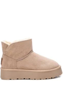 XTI Botas|Botins-Botim de senhora de camurça em bege