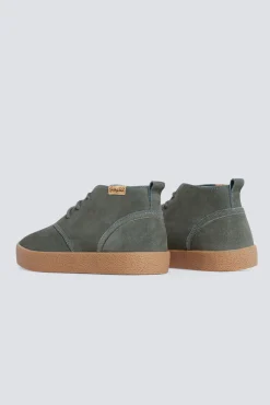 Springfield Botins-Botim em couro croute macia cinzento