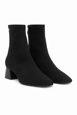 Cuplé Saltos|Botins-Botim envernizado Preto