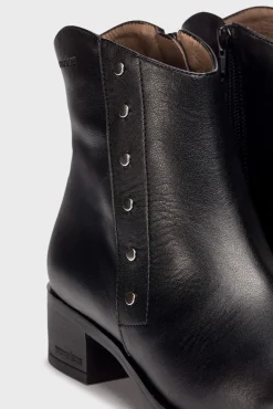 Wonders Saltos|Calçado De Couro-Botins BONJOUR 17 Preto