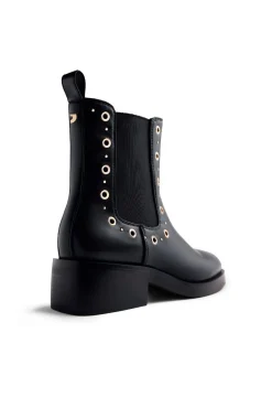 Gioseppo Botas|Botins-Botins Chelsea Halma com tachas e ilhós Preto