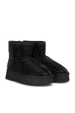 Alma en Pena Botins-Botins de cabelo com pedraria Preto