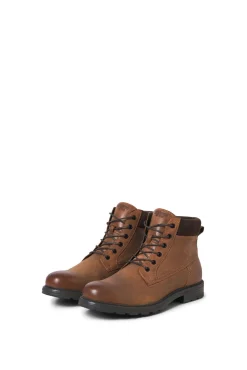 Jack & Jones Botas-Botins de cano alto de couro estampado