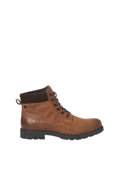 Jack & Jones Botas-Botins de cano alto de couro estampado