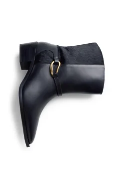 Gioseppo Saltos|Calçado De Couro-Botins de couro Melyssa Pinto Preto