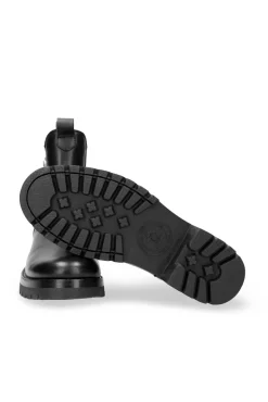 Panama Jack Botas-Botins de pele com forro de pele Preto