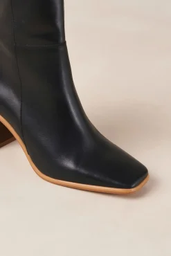 Alohas Saltos|Botins-Botins de pele West Vintage Preto