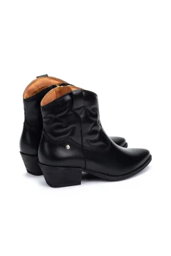 Pikolinos Saltos|Calçado De Couro-Botins de salto alto Preto