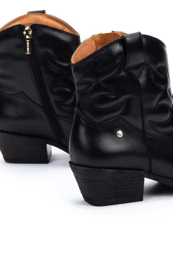 Pikolinos Saltos|Calçado De Couro-Botins de salto alto Preto