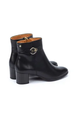 Pikolinos Saltos|Calçado De Couro-Botins de salto alto Preto