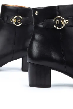 Pikolinos Saltos|Calçado De Couro-Botins de salto alto Preto