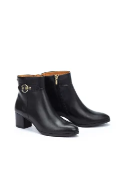 Pikolinos Saltos|Calçado De Couro-Botins de salto alto Preto