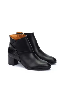 Pikolinos Saltos|Calçado De Couro-Botins de salto alto Preto