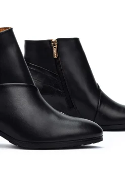 Pikolinos Saltos|Calçado De Couro-Botins de salto alto Preto