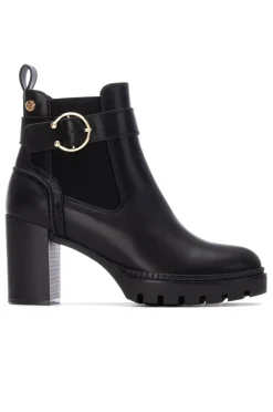 XTI Botas|Botins-Botins de salto estilo Chelsea Preto