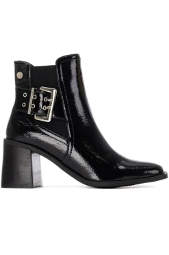 XTI Botas|Botins-Botins de salto estilo Chelsea Preto