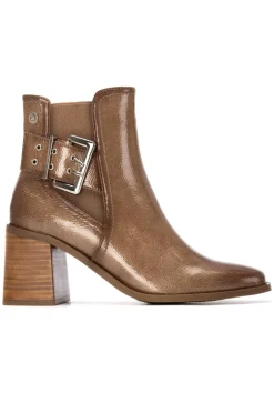 XTI Botas|Botins-Botins de salto estilo Chelsea Castanho