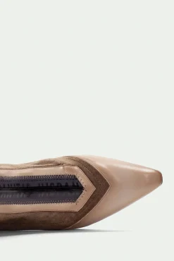 Hispanitas Saltos|Calçado De Couro-Botins fino com fecho-éclair ATLANTA Tostado