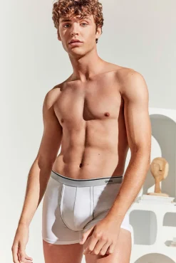 Gisela Roupa Interior-Boxer de homem branco