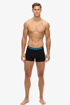 Superdry Roupa Interior-Boxer pacote com 3 preto
