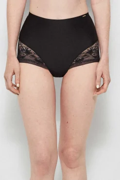 Gisela Roupa Interior-Braga alta sin costuras preto