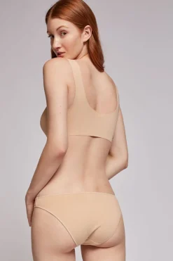 Gisela Roupa Interior-Braguita básica con galón de encaje y camales cru