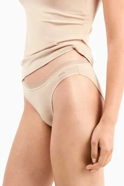 Gisela Roupa Interior-Braguita básica con galón de encaje cru