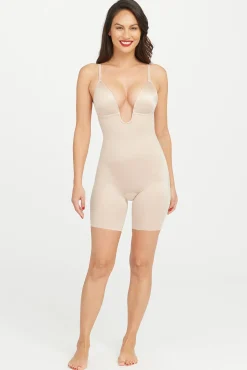 Spanx Roupa Interior-Braguita faja reductora escote U beige cru