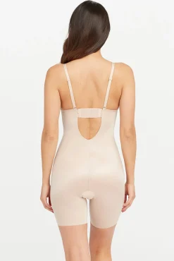 Spanx Roupa Interior-Braguita faja reductora escote U beige cru