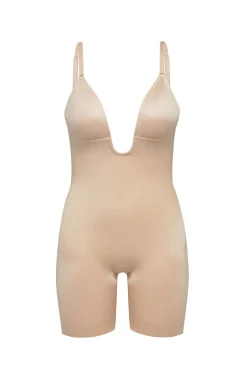 Spanx Roupa Interior-Braguita faja reductora escote U beige cru